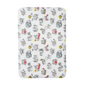 猫おもしろい、ミルク、魔法。 バスマット (正面縦)