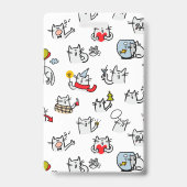 猫おもしろい、ミルク、魔法。 バッジ (裏面)