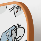 猫おもしろい、ミルク、魔法。 ピックルボールラケット (左詳細)