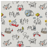 猫おもしろい、ミルク、魔法。 ファブリック (クローズアップ)