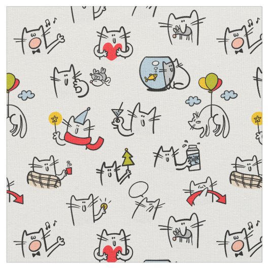 猫おもしろい、ミルク、魔法。 ファブリック (クローズアップ)