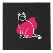 猫おもしろい、ミルク、魔法。 フォトキューブ (右)