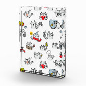 猫おもしろい、ミルク、魔法。 フォトブロック (右)