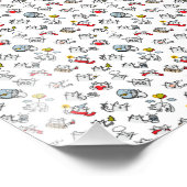 猫おもしろい、ミルク、魔法。 フォトプリント            (角)