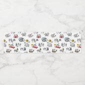 猫おもしろい、ミルク、魔法。 ペットボトルラベル (シングルラベル)