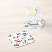 猫おもしろい、ミルク、魔法。 ペーパーコースター (インサイチュ)