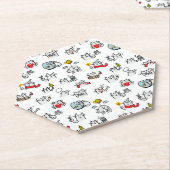 猫おもしろい、ミルク、魔法。 ペーパーコースター (アングル)