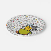 猫おもしろい、ミルク、魔法。 ペーパープレート (アングル)