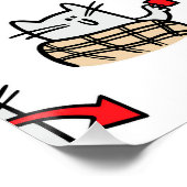 猫おもしろい、ミルク、魔法。 ポスター (コーナー)