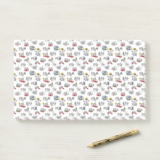 猫おもしろい、ミルク、魔法。 ポストイット (デスク)