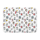 猫おもしろい、ミルク、魔法。 マグネット (横)