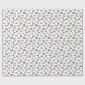 猫おもしろい、ミルク、魔法。 ラッピングペーパー (フラット)