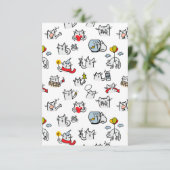 猫おもしろい、ミルク、魔法。 出欠カード (スタンド正面)