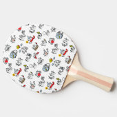 猫おもしろい、ミルク、魔法。 卓球ラケット (横)