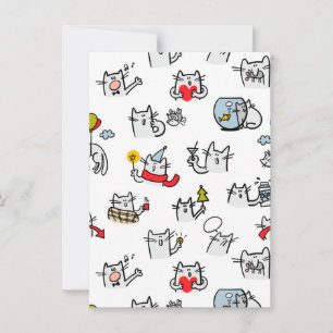 猫おもしろい、ミルク、魔法。 招待状