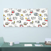 猫おもしろい、ミルク、魔法。 横断幕 (トレードショー)