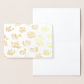 猫おもしろい、ミルク、魔法。 箔カード (ディスプレー)