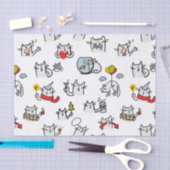 猫おもしろい、ミルク、魔法。 薄葉紙 (クラフト)