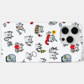 猫おもしろい、ミルク、魔法。 Case-Mate iPhoneケース (裏面 (横))