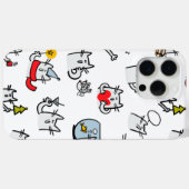 猫おもしろい、ミルク、魔法。 Case-Mate iPhoneケース (裏面 (横))