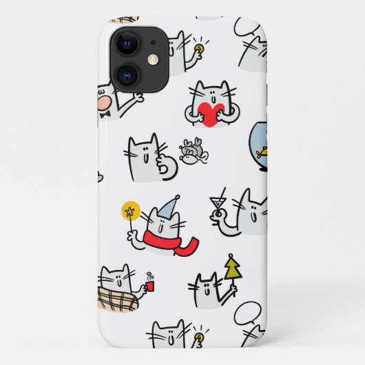 猫おもしろい、ミルク、魔法。 Case-Mate iPhoneケース (裏面)