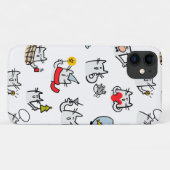 猫おもしろい、ミルク、魔法。 Case-Mate iPhoneケース (裏面(横))