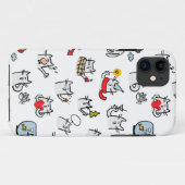 猫おもしろい、ミルク、魔法。 Case-Mate iPhoneケース (裏面(横))
