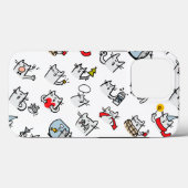 猫おもしろい、ミルク、魔法。 Case-Mate iPhoneケース (裏面 (横))