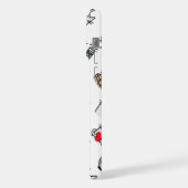 猫おもしろい、ミルク、魔法。 iPhoneケース (左側面)