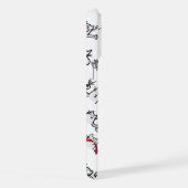 猫おもしろい、ミルク、魔法。 iPhoneケース (右側面)