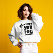 猫おもしろい:人間は? Tシャツ