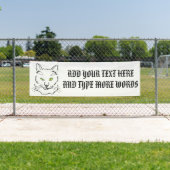 猫おもしろい 横断幕 (インサイチュ)