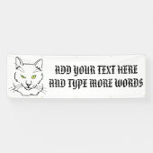 猫おもしろい 横断幕 (横)