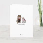 猫おもしろい/猫ちゃん父の日 カード (裏面)