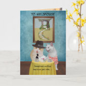 猫おもしろい・猫ちゃん記念 カード (黄色い花)