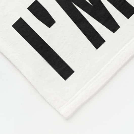 猫おもしろい、私は私の忍耐テスト私は否定的だ フリースブランケット (角)