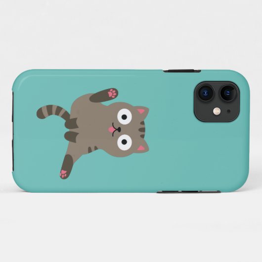 猫おもしろい Case-Mate iPhoneケース (裏面(横))