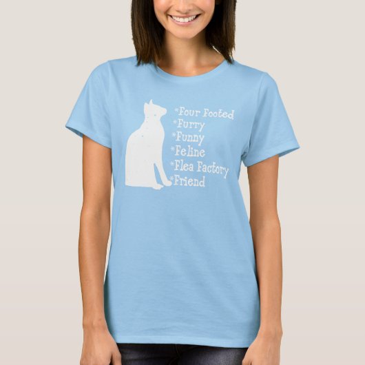 猫おもしろい Tシャツ (正面)