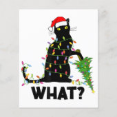 猫おもしろいChにクリスマスツリーを押し付ける黒猫 (裏面)