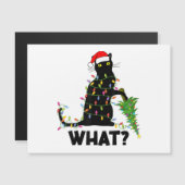 猫おもしろいChにクリスマスツリーを押し付ける黒猫 (正面/裏面)