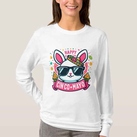 猫おもしろいcinco de mayo 2024クラシック年Tシャツ Tシャツ (正面)