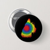 猫おもしろいLGBT国旗の繊細な同性愛者トランスゲイプライド 缶バッジ (正面&裏面)