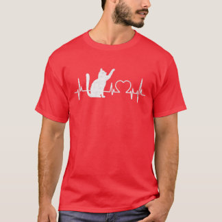猫おもしろいs for Women - Meowyかわいい猫好きハート Tシャツ