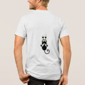 猫おもしろいTシャツ トライブレンドＴシャツ (裏面)