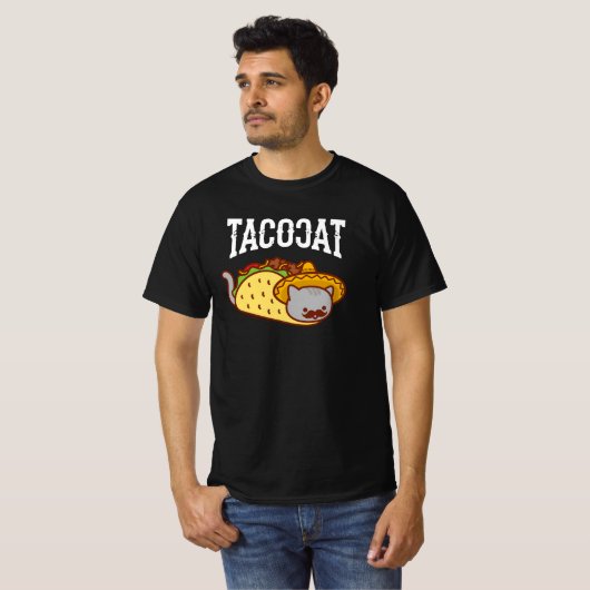 猫おもしろいTシャツ – メキシコのタコ猫 Tシャツ (正面フル)