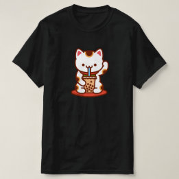 猫おもしろいTシャツ – 招き猫ボバキットティー Tシャツ