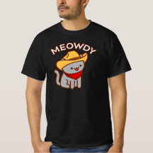 猫おもしろいTシャツ – 「MEOWDY」