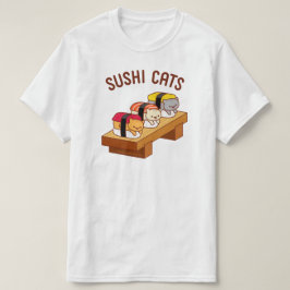 猫おもしろいTシャツ – SUSHI CAT Tシャツ