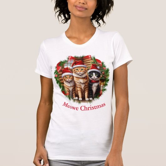 猫おもしろいTシャツ Tシャツ (正面)