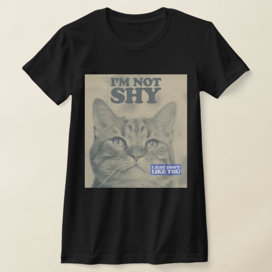 猫おもしろいTシャツ Tシャツ (レイダウン)